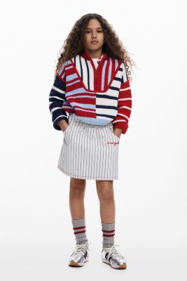 Girls Girls's Striped sweater zipper