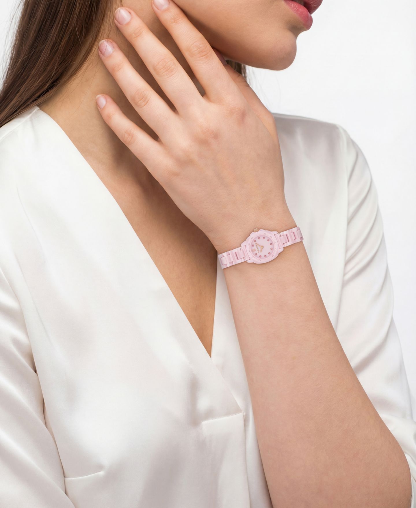 Женские часы COACH Kitt Pink Ceramic Bracelet Watch 21mm — фото 4