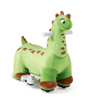 6V Kids Ride on Dinosaur with Foot Pedal, Padded Seat and Music