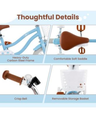 16 Inch Kids Bike with Adjustable Handlebar and Seat