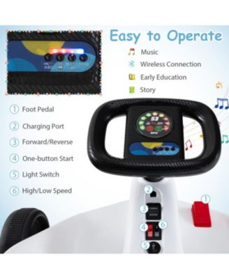 12V Electric Go Kart for Kids with Remote Control and Music