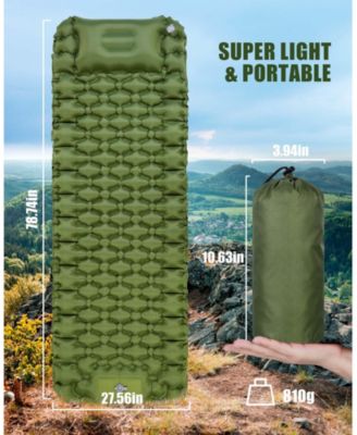 Self Inflating Sleeping Pad with Foot Pump for Camping Hiking Camping Outdoor Recreation Gear