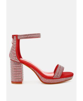 Womens Mejuri Rhinestones And Pearl Embellished Sandals
