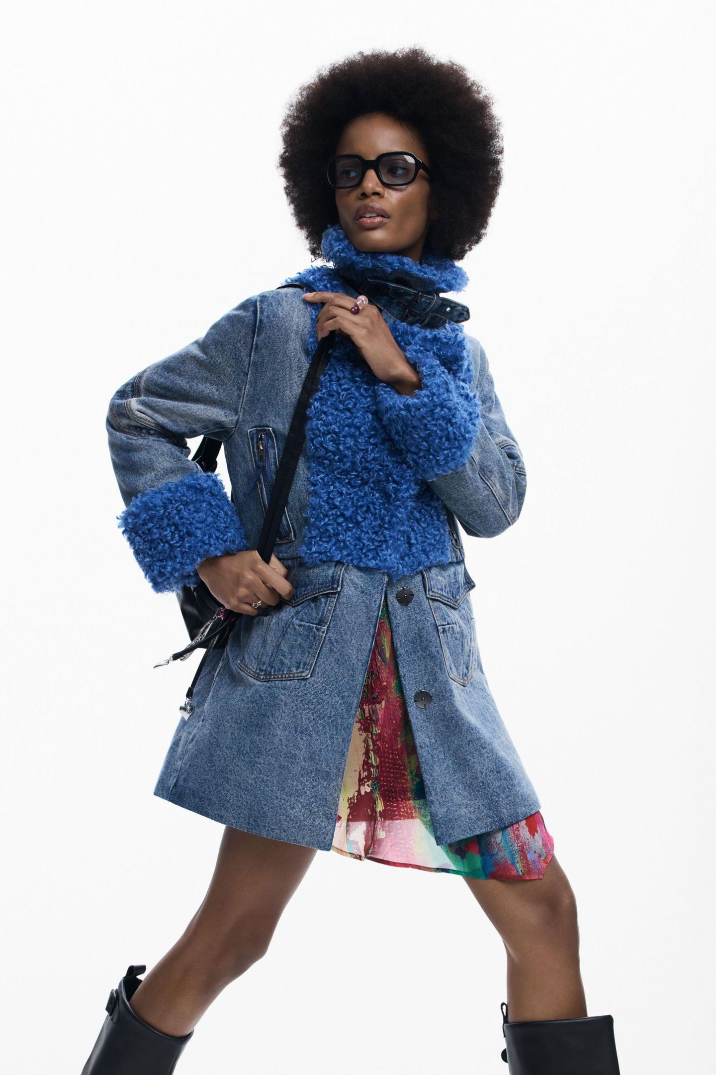 Женское пальто Desigual Hybrid denim coat — фото 4