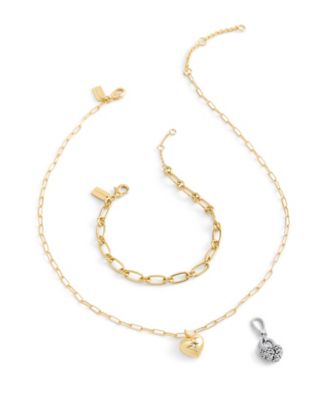 Faux Stone Collectible Signature Quilted C Broken Heart Jewelry Charm