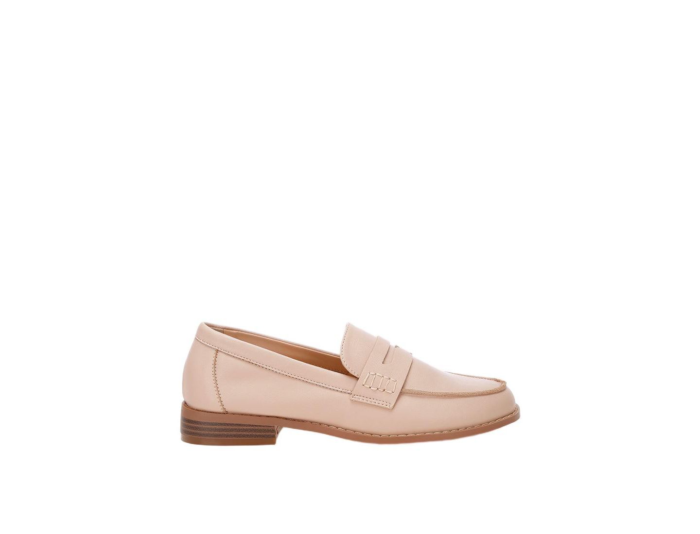 Женские туфли Rag & Co Reiga Low Block Heel, цвет: Бежевый кожаный — фото 2