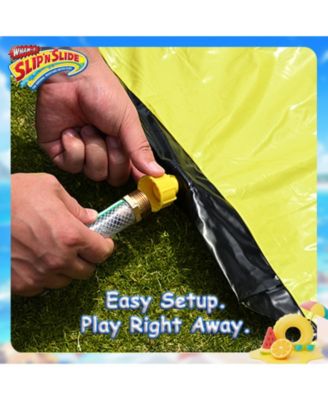 Slip N Slide Water Slide, 18ft Backyard Wave Rider Summer Outdoor Kid Toys, Double Lane, Includes 2 Boogie