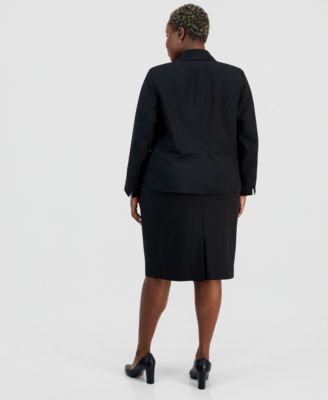 plus size ladies dress suits Le Suit Women's Shawl Collar Peplum Jacket and Yoked Slim Skirt, Black, 22 W Check dress you can easily create plus size formal pant suits for weddings Alexander McQueen 2011 Silk-Crepe Color:YLWLTGRN