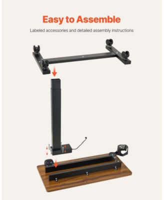 Overbed Table, Mobile with Electric Lift, Adjustable Height for Home or Office