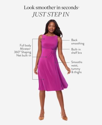 Women's Solid Remi Jewel Neck Midi Dress