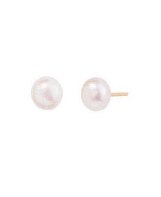 Frida Sterling Silver Pearl Studs