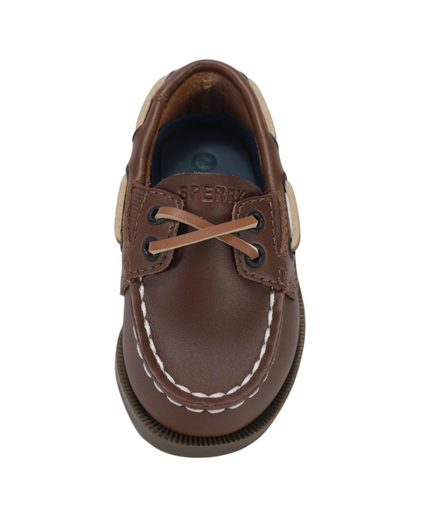 Кроссовки Sperry Authentic Original Boat Shoes для девочек-малышей, цвет: Коричневый кожаный — фото 4
