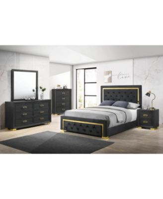 Modern Glam 2-Drawer Nightstand