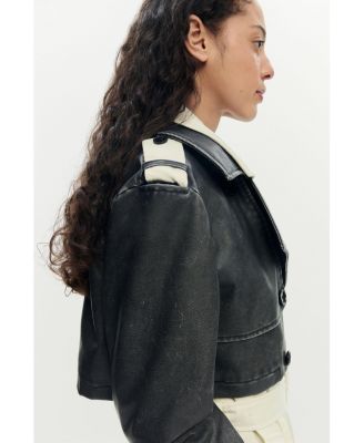 Women's Detachable trench coat combined