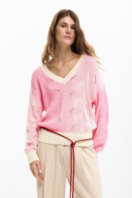 Women's Two-tone knitted sweater