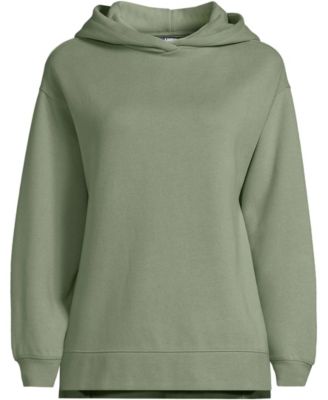 Plus Size Long Sleeve Serious Sweats Hooded Tunic Sweatshirt
