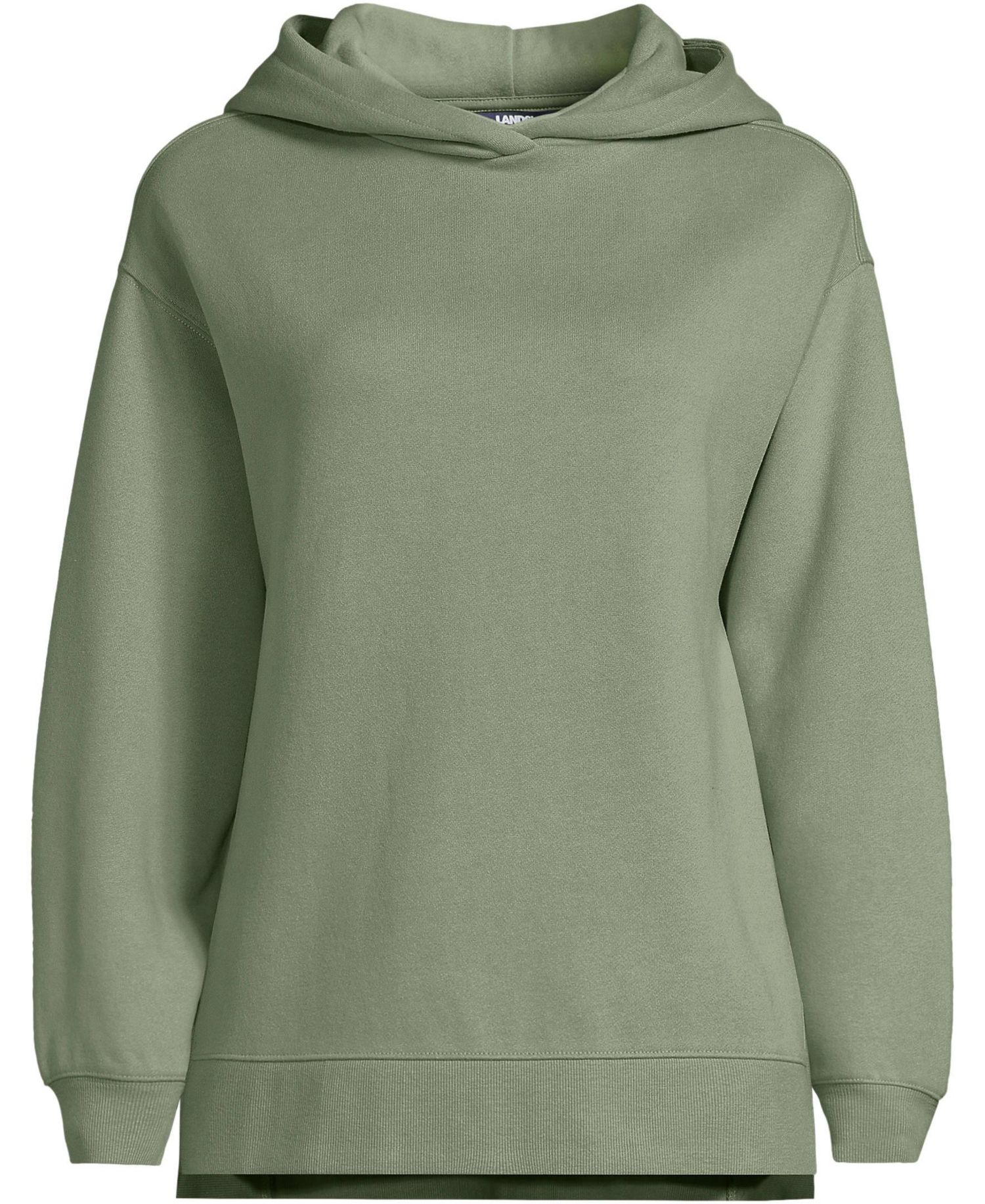 Plus Size Long Sleeve Serious Sweats Hooded Tunic Sweatshirt