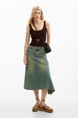 Women's Ribbed Strappy T-Shirt