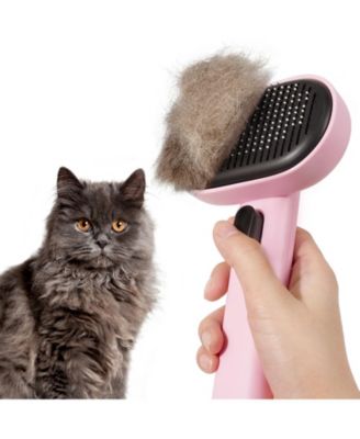 Aronkl Cat Hair Brush For Shedding Grooming Massage Remove Loose Hair - Pink 53$