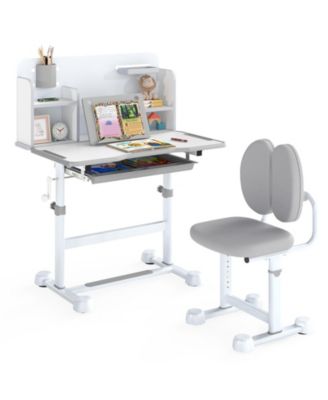 Kid's Study Desk and with Tilt Desktop and Pen Holder