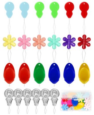 Threaders Kit 24 Needle Threader Hand Sewing Machine Embroidery Floss Storage Box