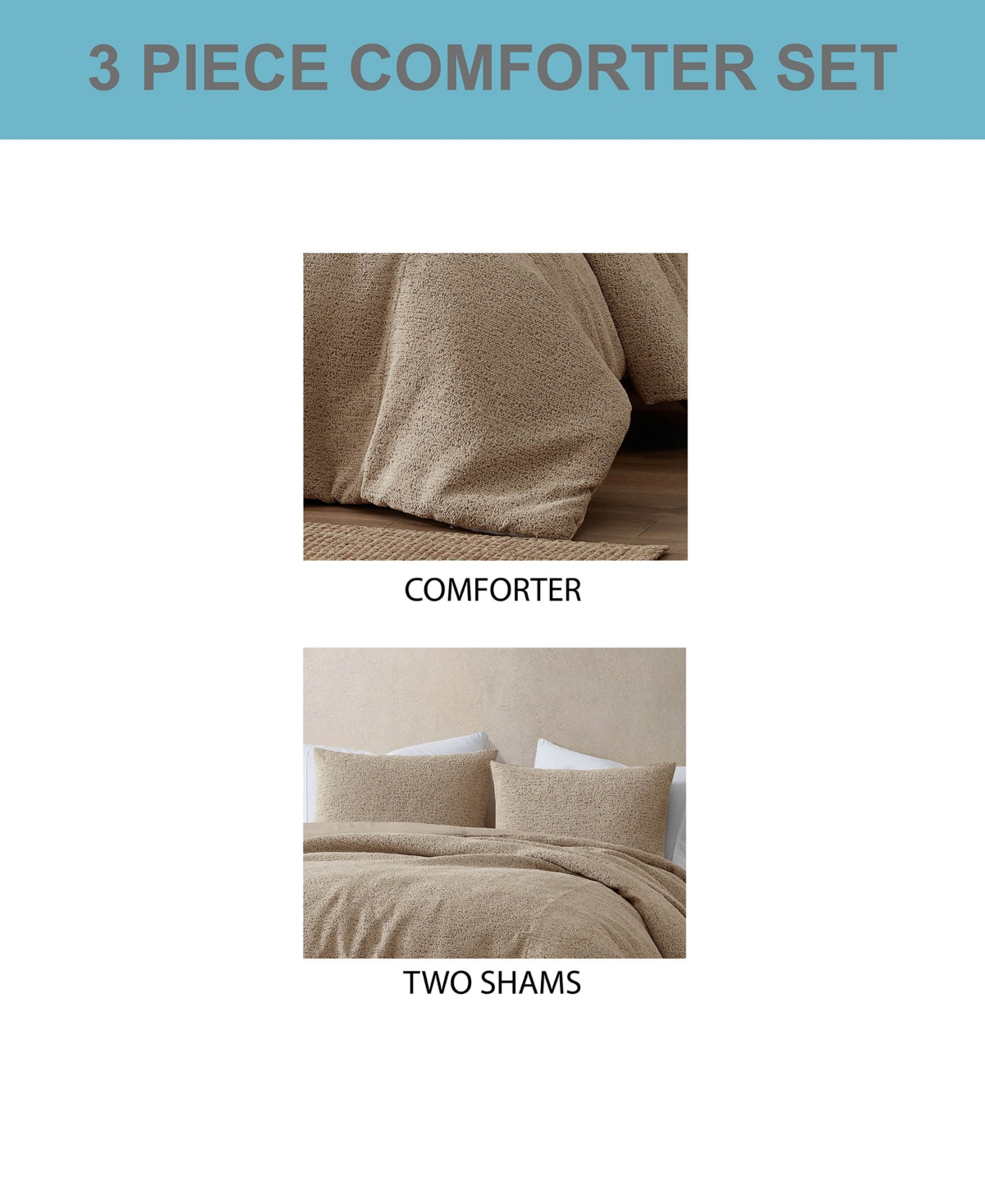 Riverbrook Home Winnipeg Boucle 3-Pc. Comforter Set