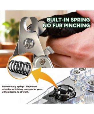 Dog Nail Clippers For All Pets Heavy Duty Sharp With File Safe Trimming