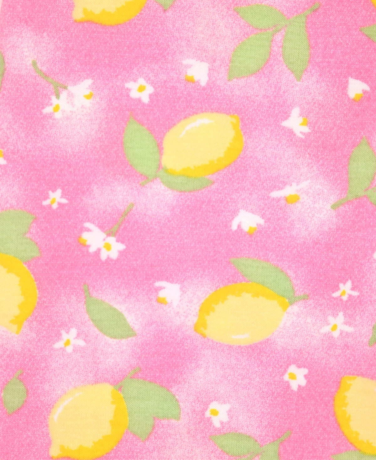 Max & Olivia Toddler Girls' 12M-5T Round Neck Top and Printed Pants, 3-Piece Set