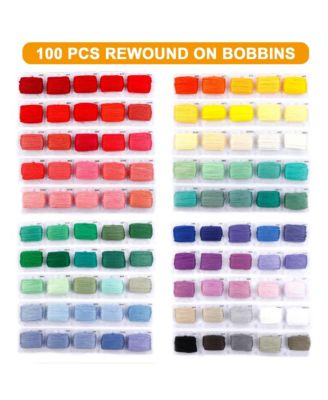 Embroidery Floss Kit 364 Pack 200 Colors Friendship Bracelets Tools String Make