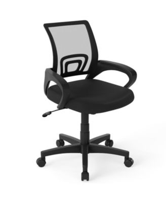 Mid Back Office Chair Mesh Ergonomic Lumbar Support