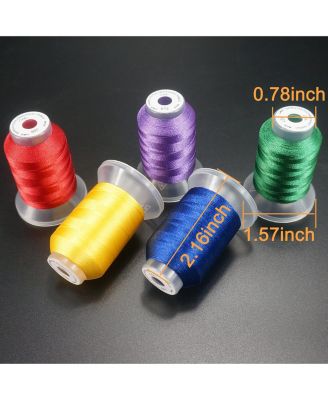 Polyester Embroidery Thread Kit 80 Spools 500m Machine Sewing Compatible Janome