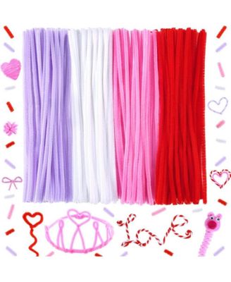 200PCS Pipe Cleaners Craft Decorations Valentine's Day Creative Arts Supplies