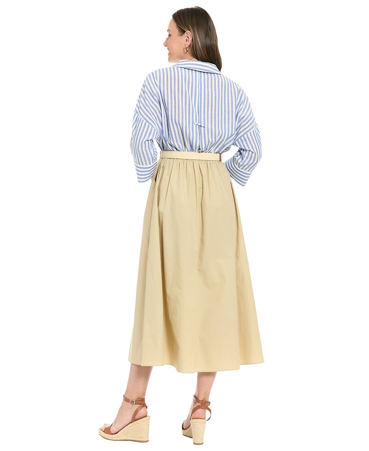 London Times Petite Fit & Flare Midi Dress view 3 — MAYCSS fashion products