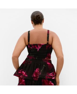 Women's Bianka Bloom Print Crop Top