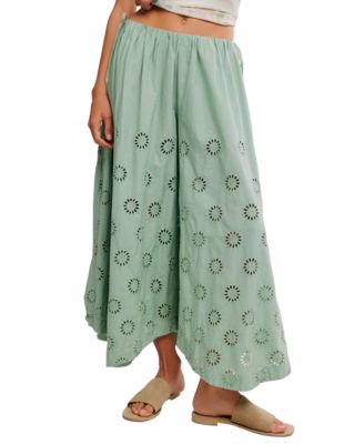 Women's Sweet Serenade Wide-Leg Cotton Pants