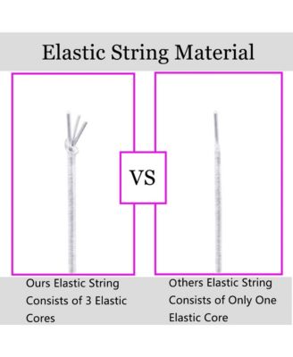 Stretchy String Elastic Cord for Bracelets Necklaces Beading 2 Rolls