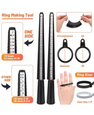 Wire Wrapping Kit Ring Sizer Tools Craft Wires Findings Repair