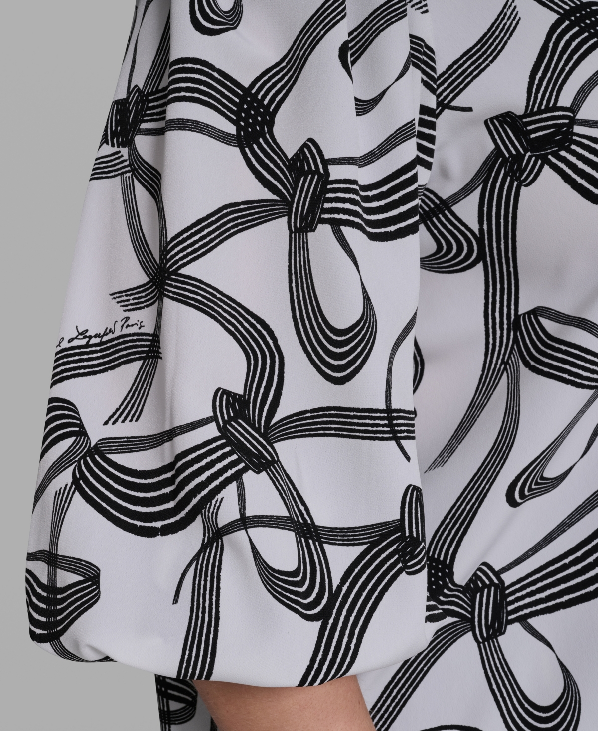 Karl Lagerfeld Paris Plus Button-Front Blouse