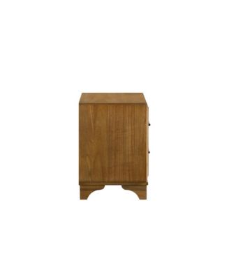 Talcott Wood 2-Drawer Nightstand in Honey