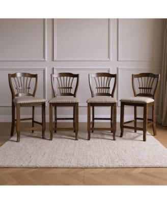 Bixby Wood Counter Chair in Espresso (Set of 4)