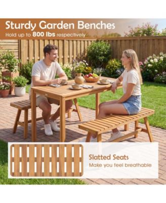 Acacia Wood Bench for Porch and Patio