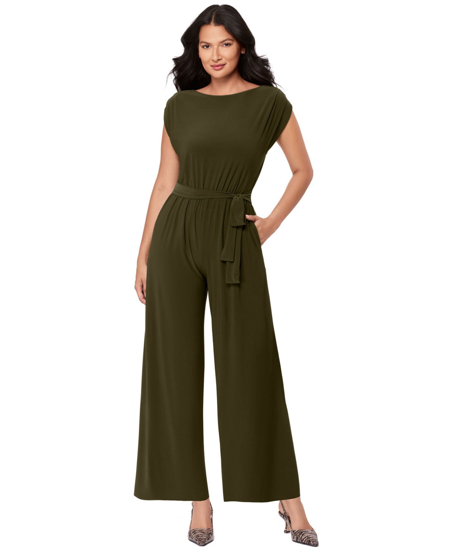 Women's Boat Neck Shaping Jumpsuit