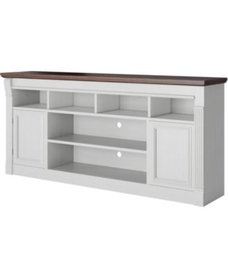 68" Farmhouse TV Stand for TVs up to 75", Entertainment Center, Open Storage Cabinets, Media Console