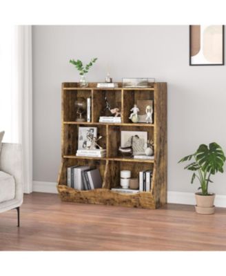 3-Tier Kids Bookcase and Toy Storage Cabinet, Multiple Shelves with Cubby Cabinet, For Kindergarten, Bedroom, Playroom