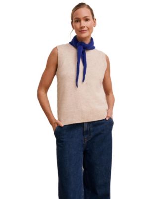 Women's Cable Detail Tank Sweaters