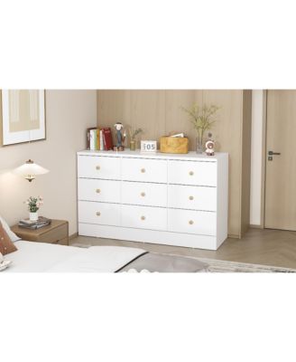 Elegant Dresser With 9 Drawers