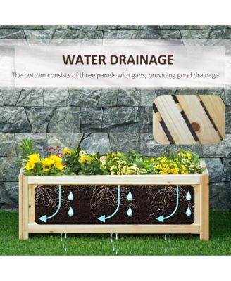 Foldable Raised Garden Bed Elevated Planter Flower Planting Box