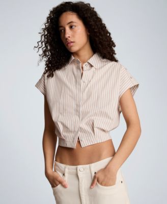 Women's Short-Sleeve Cropped Shirt