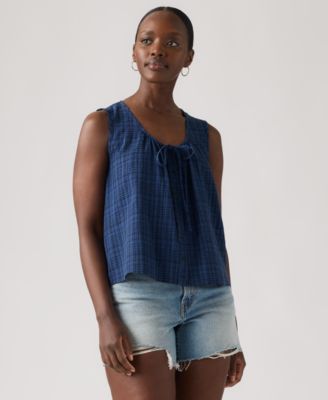 Women's Luella Sleeveless Tie-Neck Blouse
