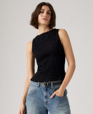 Women's Bella Smocked Boat Neck Top
